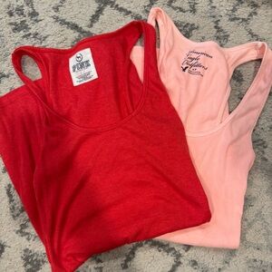 Red PINK and Pink AE Tank Tops